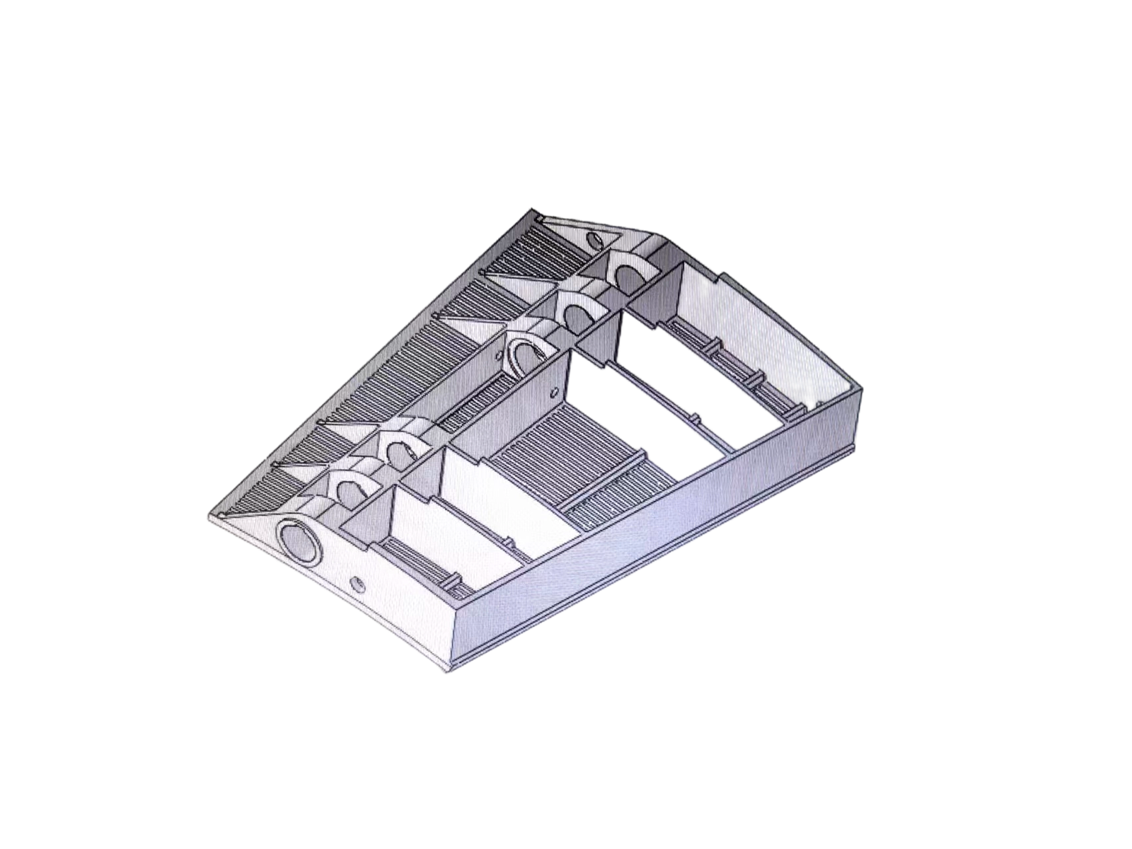 Cooling plate assembly CAD model